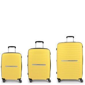 Gabol Shinyuu 4 ruote Set di valigie 3 pezzi con piega di espansione