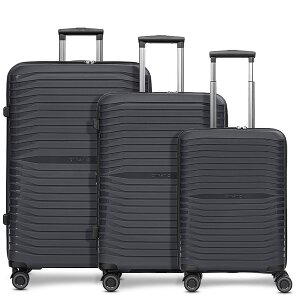 Stratic Shine 4 ruote Set di valigie 3 pezzi con piega di espansione
