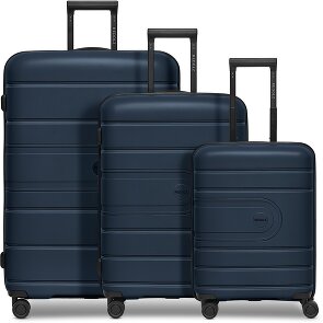 Redolz Essentials 11 4 ruote Set di valigie 3 pezzi con piega di espansione Redolz Essentials 11 4 ruote Set di valigie 3 pezzi con piega di espansione