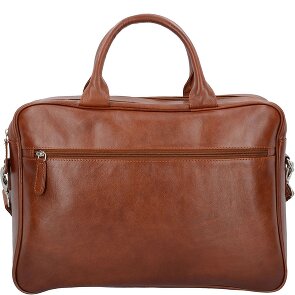 Dermata Cartella in pelle con scomparto per laptop da 40 cm