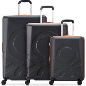 Delsey Paris x United Colors of Benetton Fabrica Set di valigie a 4 ruote 3 pezzi.