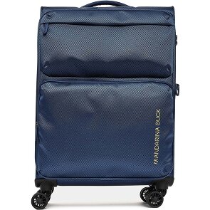Mandarina Duck Zephyr 4 ruote Carrello M 67 cm con piega di espansione