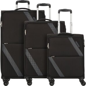 American Tourister Star Max 4 ruote Set di valigie 3 pezzi con piega di espansione