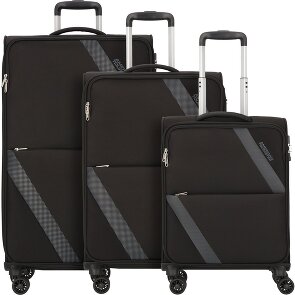 American Tourister Star Max 4 ruote Set di valigie 3 pezzi con piega di espansione