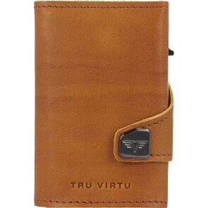 Tru Virtu Click & Slide Natural Custodia per carta di credito Pelle 7 cm