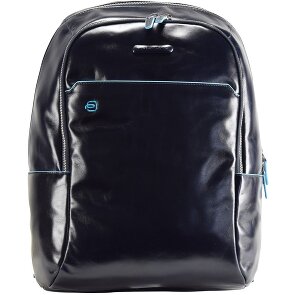 Piquadro Zaino blu quadrato in pelle 39 cm Scomparto per laptop