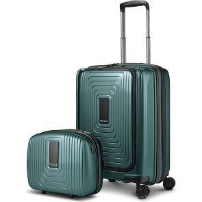Redolz Set di valigie Essentials 14 2 pezzi trolley da cabina con piega elastica + beauty case