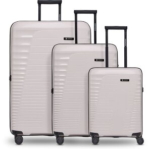 Farmhood Eco Edition 4 ruote Set di valigie 3 pezzi con piega di espansione
