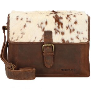 Greenland Nature Borsa a tracolla in pelle naturale combinata 32 cm Greenland Nature Borsa a tracolla in pelle naturale combinata 32 cm