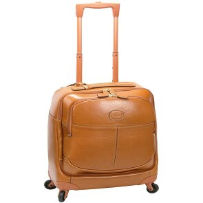Bric's Life Pelle 4 ruote Trolley business Vera Pelle 39 cm