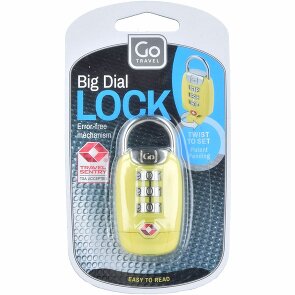 Go Travel Blocco per bagagli TSA Big Dial Lock 6,5 cm