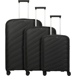 Travelite Burano 4 ruote Set di valigie 3 pezzi con piega di espansione