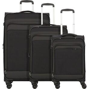 d&n Travel Line 9504 4 ruote Set di valigie 3 pezzi con piega di espansione d&n Travel Line 9504 4 ruote Set di valigie 3 pezzi con piega di espansione