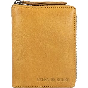 Greenburry Portafoglio in pelle lavata vintage 10 cm