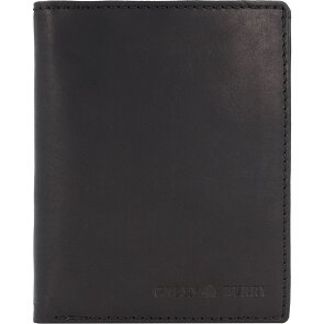 Greenburry Pure Black Portafoglio Protezione RFID Pelle 10.5 cm