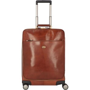 The Bridge Viaggio Trolley da cabina a 4 ruote in pelle 53 cm The Bridge Viaggio Trolley da cabina a 4 ruote in pelle 53 cm