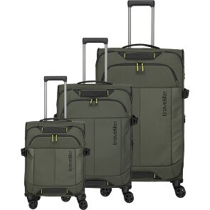 Travelite Briize 4 ruote Set di valigie 3 pezzi con piega di espansione Travelite Briize 4 ruote Set di valigie 3 pezzi con piega di espansione