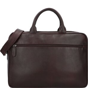 Dermata Cartella in pelle con scomparto per laptop da 40 cm