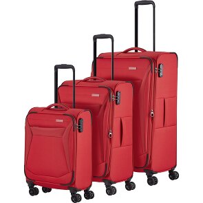 Travelite Chios 4 ruote Set di valigie 3 pezzi con piega di espansione