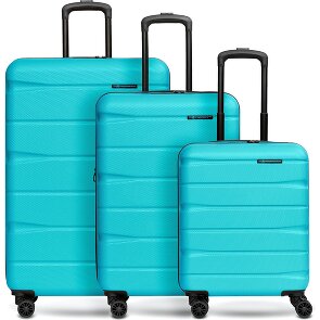 Franky Munich 4.0 Set di valigie a 4 ruote, 3 pezzi con piega elastica