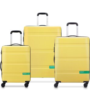 Delsey Paris x Set di valigie a 4 ruote United Colors of Benetton Now Hardside 3 pezzi con piega elastica Delsey Paris x Set di valigie a 4 ruote United Colors of Benetton Now Hardside 3 pezzi con piega elastica