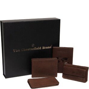 The Chesterfield Brand Set regalo portafoglio 4 pezzi in pelle 12 cm