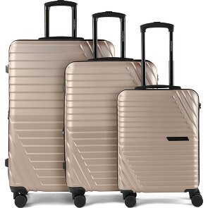 Cocoono Larnaka 4 ruote Set di valigie 3 pezzi con piega di espansione