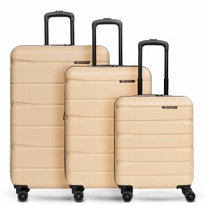 Franky Munich 4.0 Set di valigie a 4 ruote, 3 pezzi con piega elastica