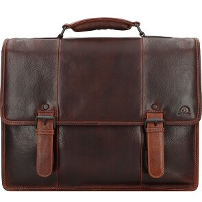 Greenburry Rugged Cartella Messenger Vera Pelle 40.5 cm Vano porta PC