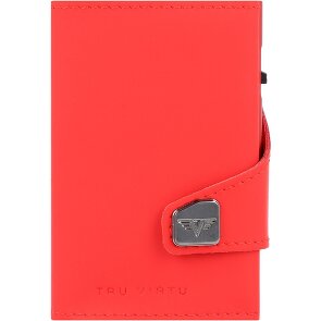 Tru Virtu Custodia per carte di credito Click & Slide Portafoglio RFID in pelle 6,5 cm