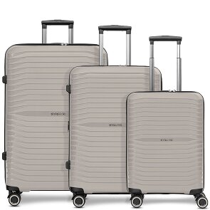 Stratic Shine 4 ruote Set di valigie 3 pezzi con piega di espansione Stratic Shine 4 ruote Set di valigie 3 pezzi con piega di espansione