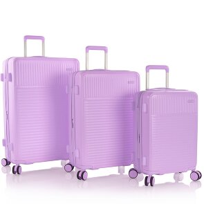 Heys Pastel 4 ruote Set di valigie 3 pezzi con piega di espansione