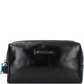 Piquadro Blue Square Borsa da toilette Vera Pelle 25 cm