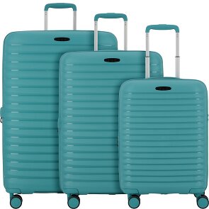 d&n Travel Line 4500 4 ruote Set di valigie 3 pezzi con piega di espansione
