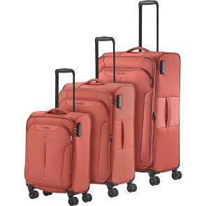 Travelite Croatia 4 ruote Set di valigie 3 pezzi con piega di espansione Travelite Croatia 4 ruote Set di valigie 3 pezzi con piega di espansione