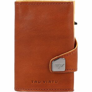 Tru Virtu Custodia per carte di credito RFID in pelle 6,5 cm