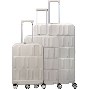 Travelite Panello 4 ruote Set di valigie 3 pezzi