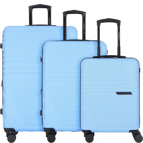 Cocoono Larnaka 4 ruote Set di valigie 3 pezzi con piega di espansione Cocoono Larnaka 4 ruote Set di valigie 3 pezzi con piega di espansione