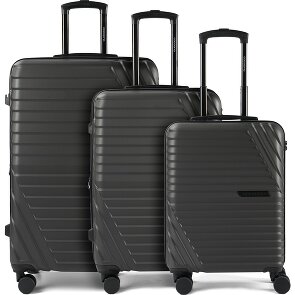 Cocoono Larnaka 4 ruote Set di valigie 3 pezzi con piega di espansione