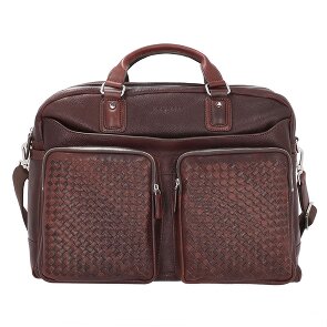 bugatti Cartella in pelle intrecciata 48 cm