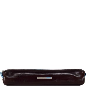 Piquadro Astuccio quadrato blu in pelle 18 cm