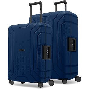 Redolz Set di valigie Essentials 15 a 4 ruote M+L con chiusura a tre punti