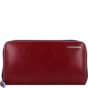 Piquadro Portafoglio quadrato blu RFID in pelle 19 cm