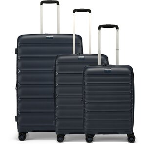 d&n Travel Line 4700 4 ruote Set di valigie 3 pezzi con piega di espansione d&n Travel Line 4700 4 ruote Set di valigie 3 pezzi con piega di espansione