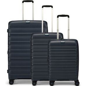d&n Travel Line 4700 4 ruote Set di valigie 3 pezzi con piega di espansione