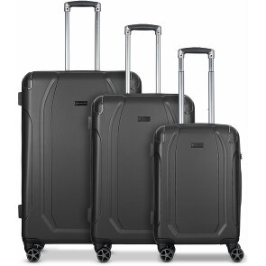 bugatti Valencia 4 ruote Set di valigie 3 pezzi