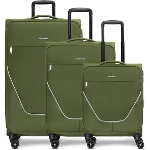 Stratic taska set di valigie a 4 ruote 3 pezzi con piega elastica