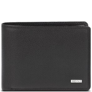 Redolz Portafoglio QF RFID in pelle 12 cm pieghevole con scomparto con zip