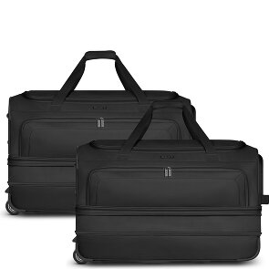 Redolz Set di borse da viaggio a 2 ruote Duffle Essentials 2 pezzi L+L con piega elastica