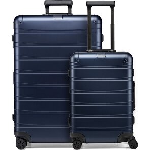 Redolz Set di valigie in alluminio a 4 ruote Pro S+L